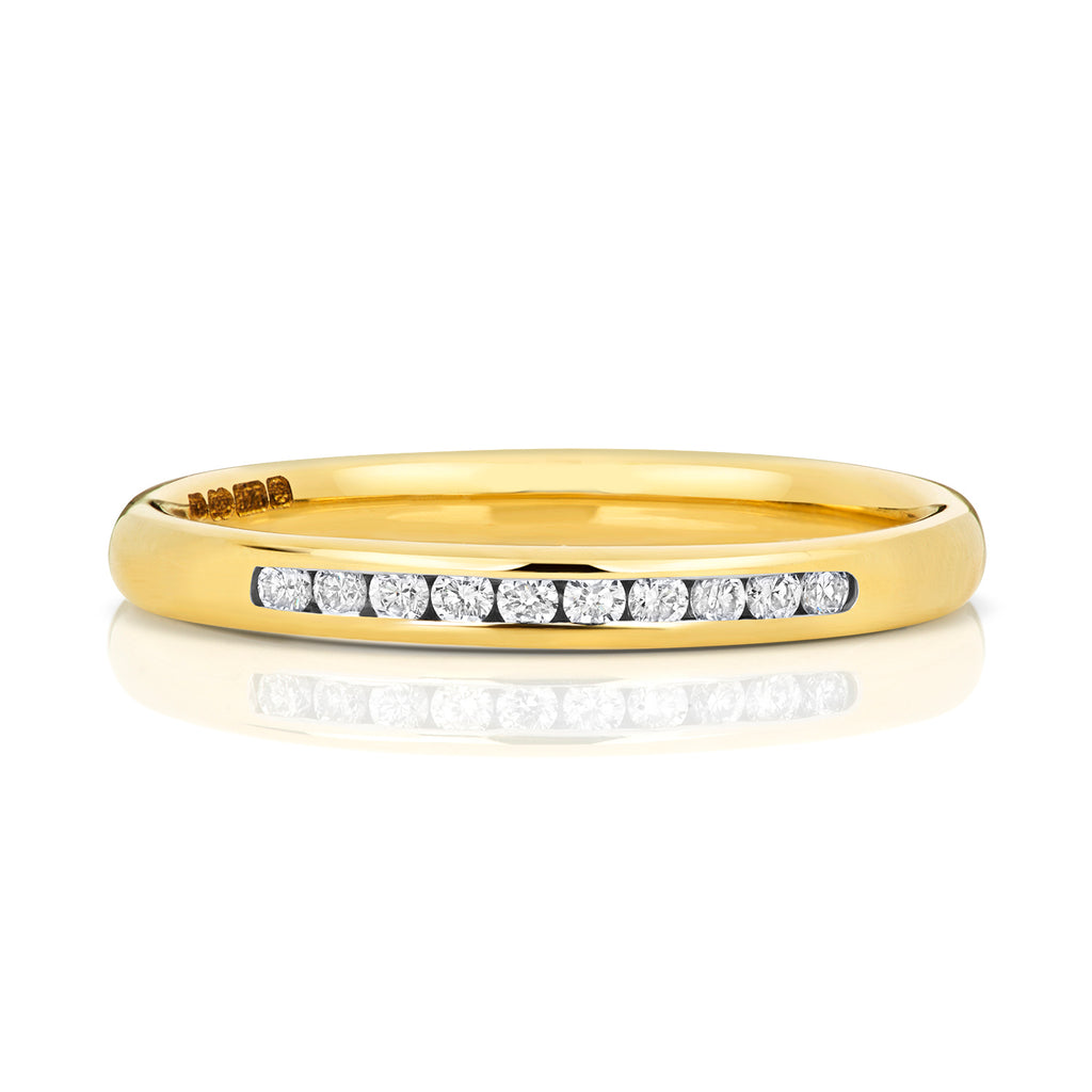 9ct Yellow Gold Diamond Eternity Ring
