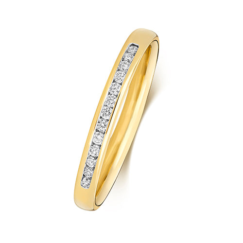 9ct Yellow Gold Diamond Eternity Ring