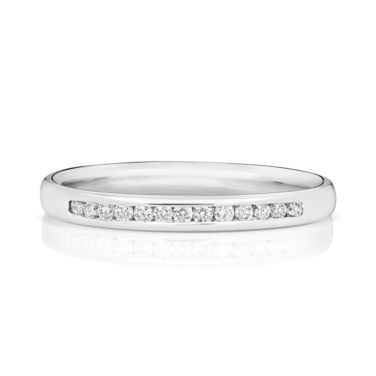 9ct White Gold Diamond Eternity Ring