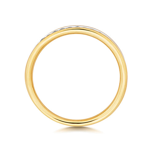 9ct Yellow Gold Diamond Eternity Ring