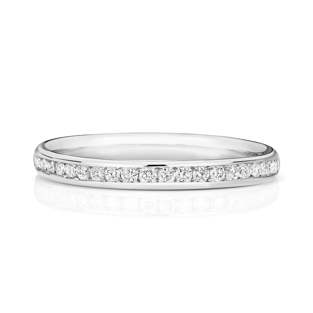 9ct White Gold Diamond Eternity Ring