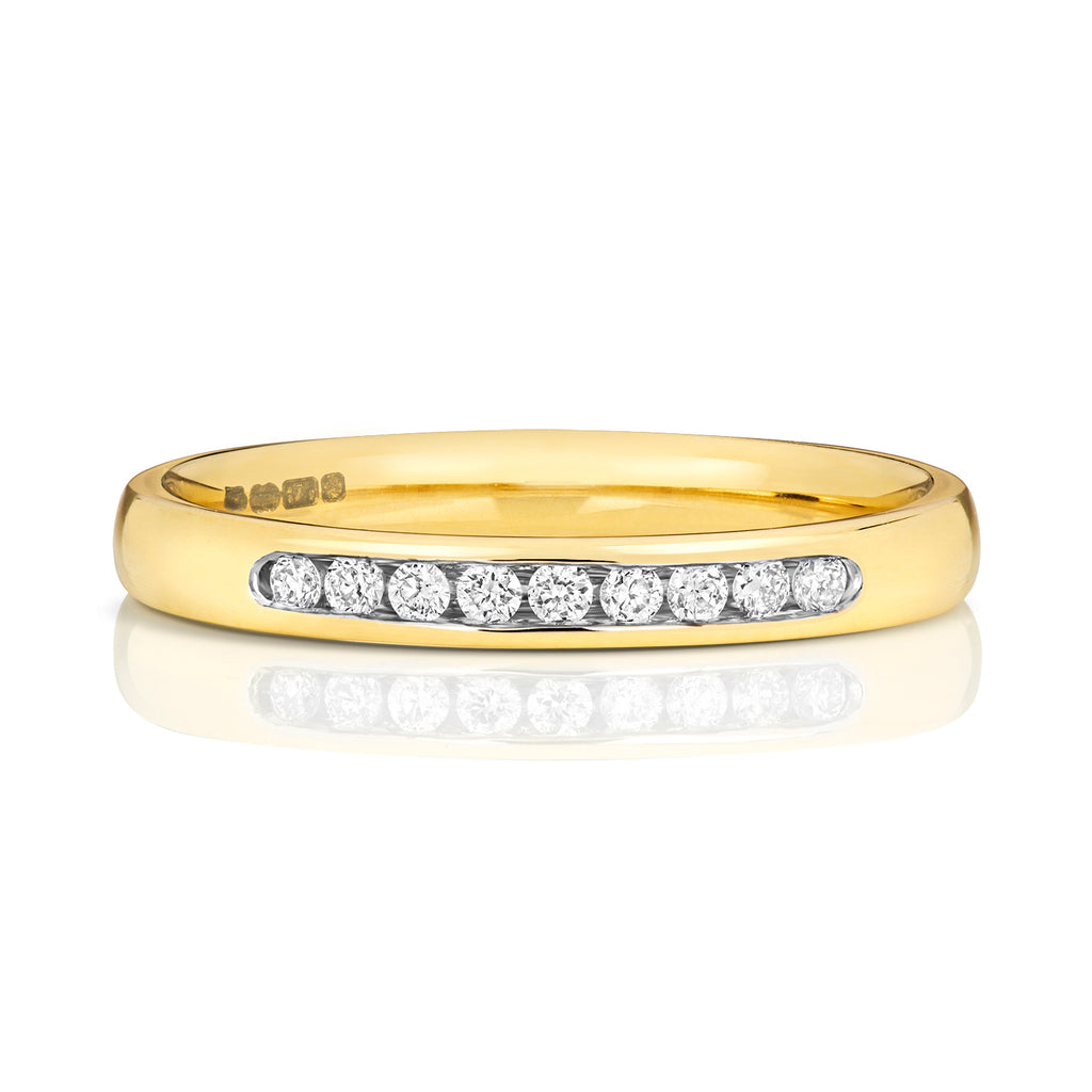 9ct Yellow Gold Diamond Eternity Ring
