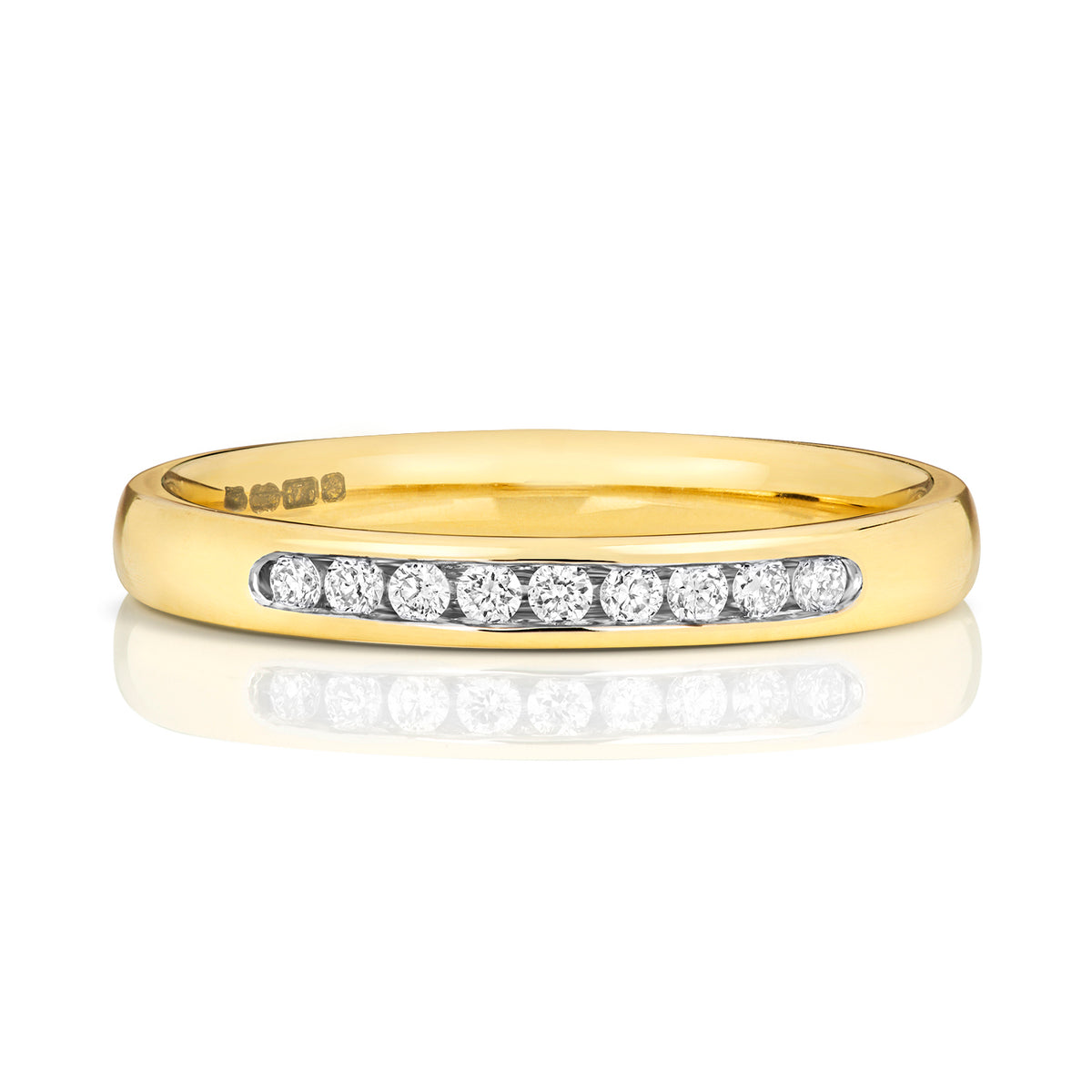 9ct Yellow Gold Diamond Eternity Ring