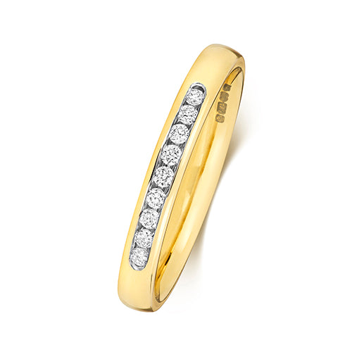 9ct Yellow Gold Diamond Eternity Ring