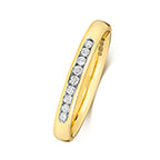9ct Yellow Gold Diamond Eternity Ring