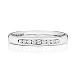 9ct White Gold Diamond Eternity Ring