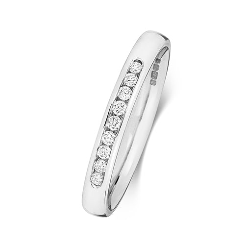 9ct White Gold Diamond Eternity Ring