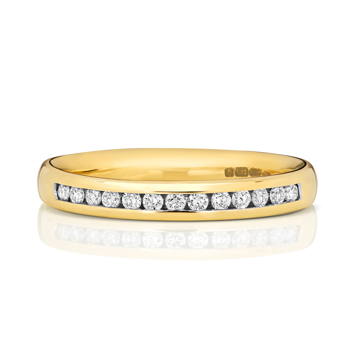 9ct Yellow Gold Diamond Eternity Ring
