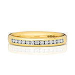 9ct Yellow Gold Diamond Eternity Ring