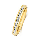 9ct Yellow Gold Diamond Eternity Ring