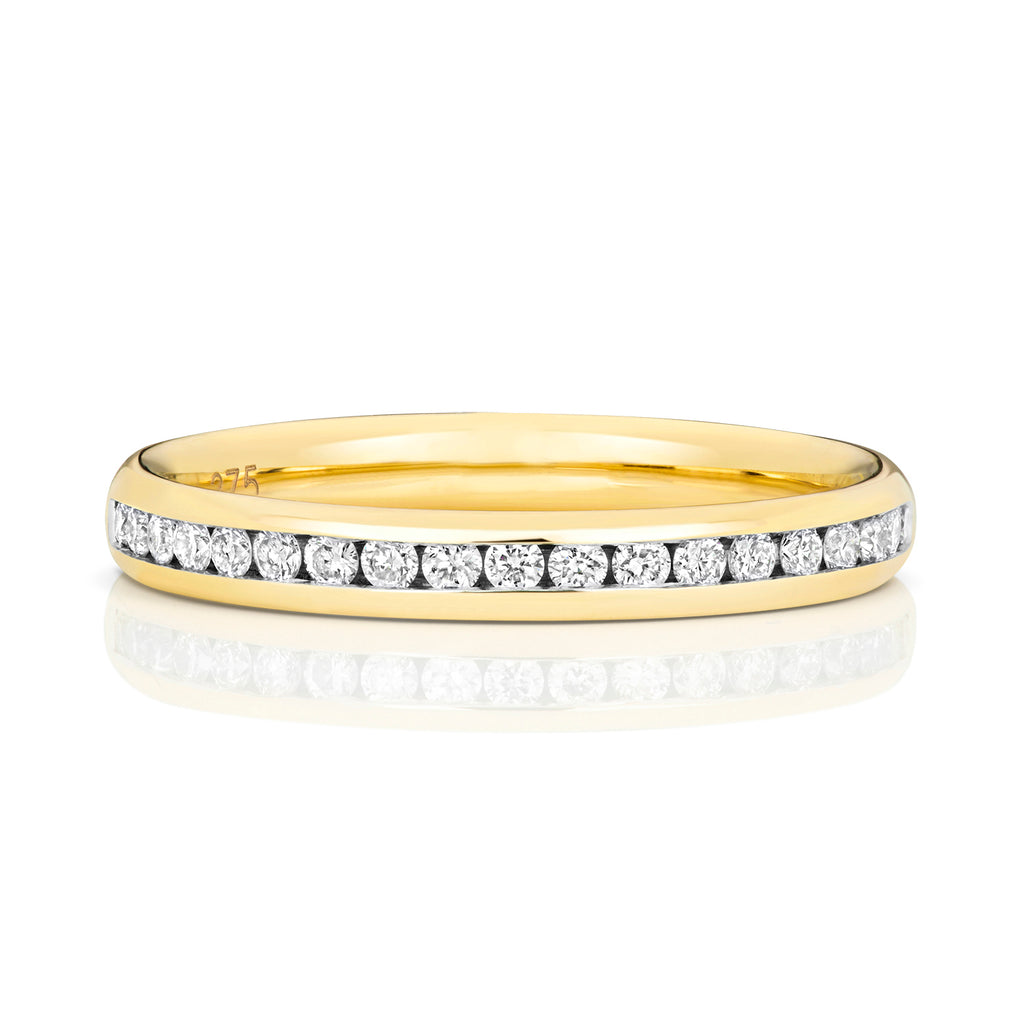 9ct Yellow Gold Diamond Eternity Ring