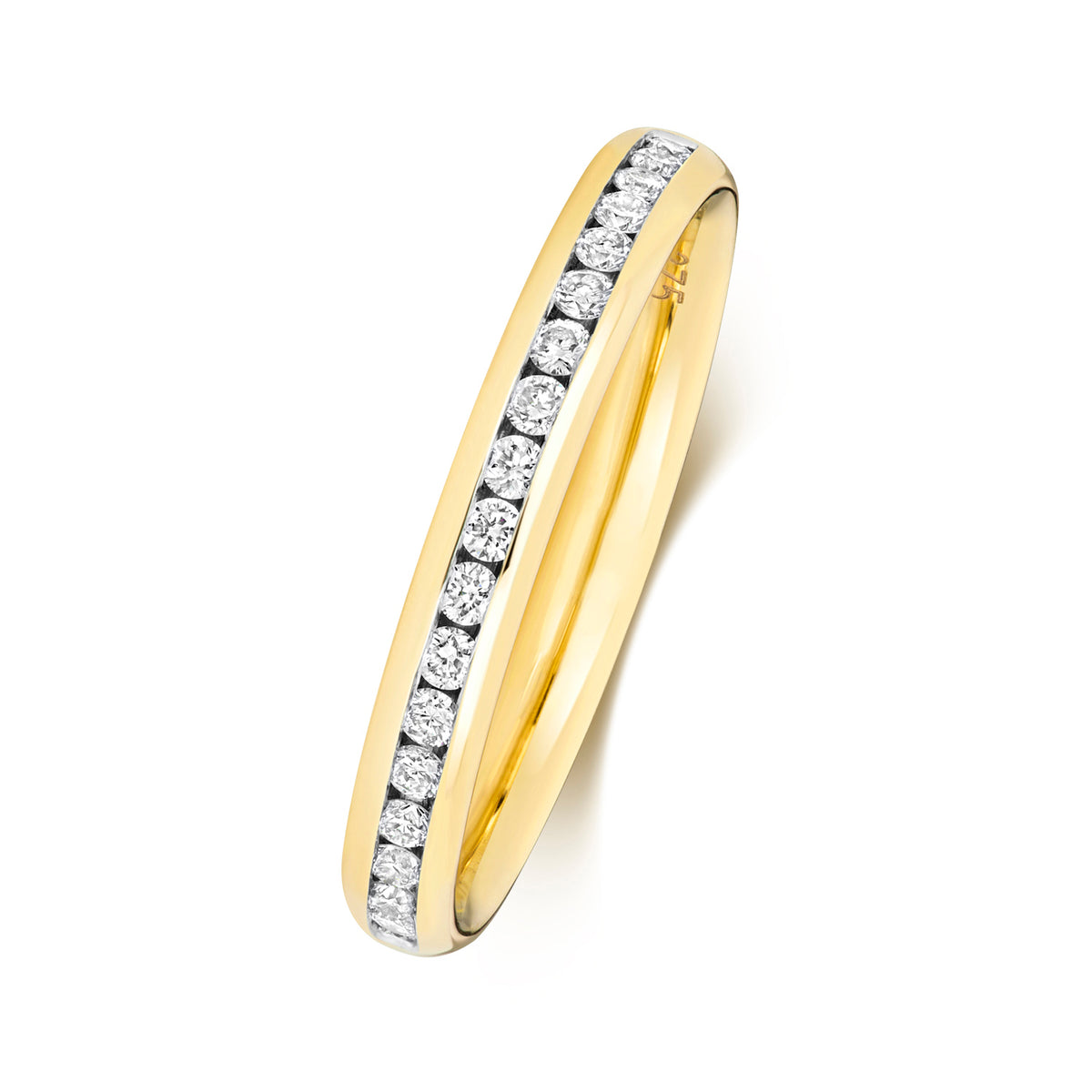 9ct Yellow Gold Diamond Eternity Ring