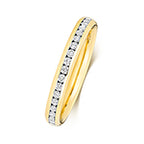 9ct Yellow Gold Diamond Eternity Ring