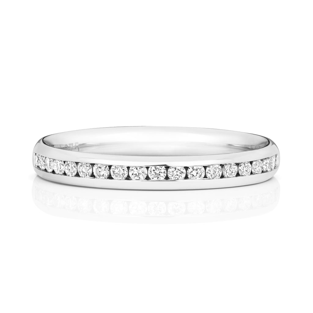 9ct White Gold Diamond Eternity Ring