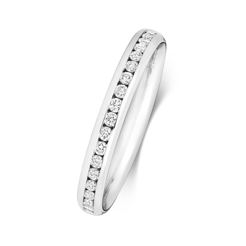 9ct White Gold Diamond Eternity Ring