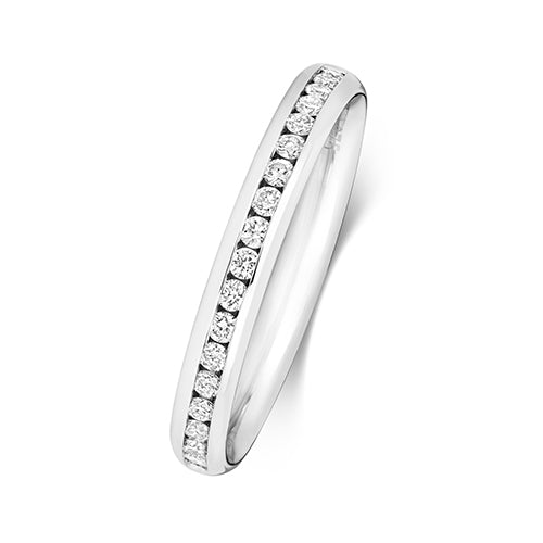 9ct White Gold Diamond Eternity Ring