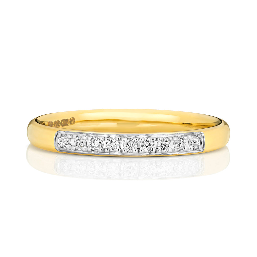 9ct Yellow Gold Diamond Eternity Ring