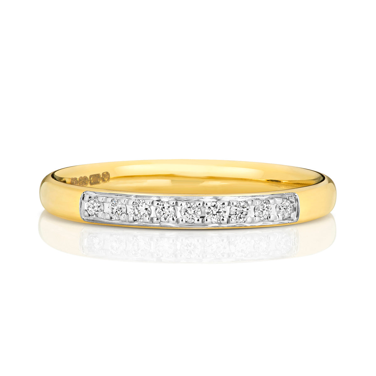 9ct Yellow Gold Diamond Eternity Ring