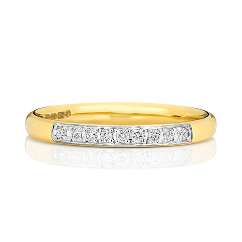 9ct Yellow Gold Diamond Eternity Ring