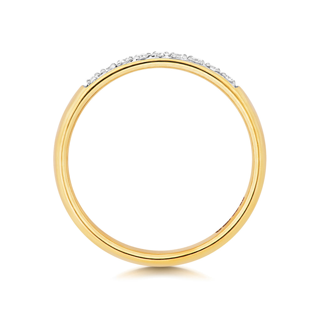 9ct Yellow Gold Diamond Eternity Ring