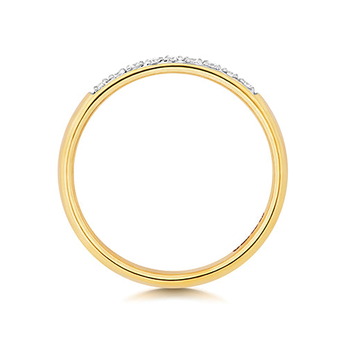 9ct Yellow Gold Diamond Eternity Ring