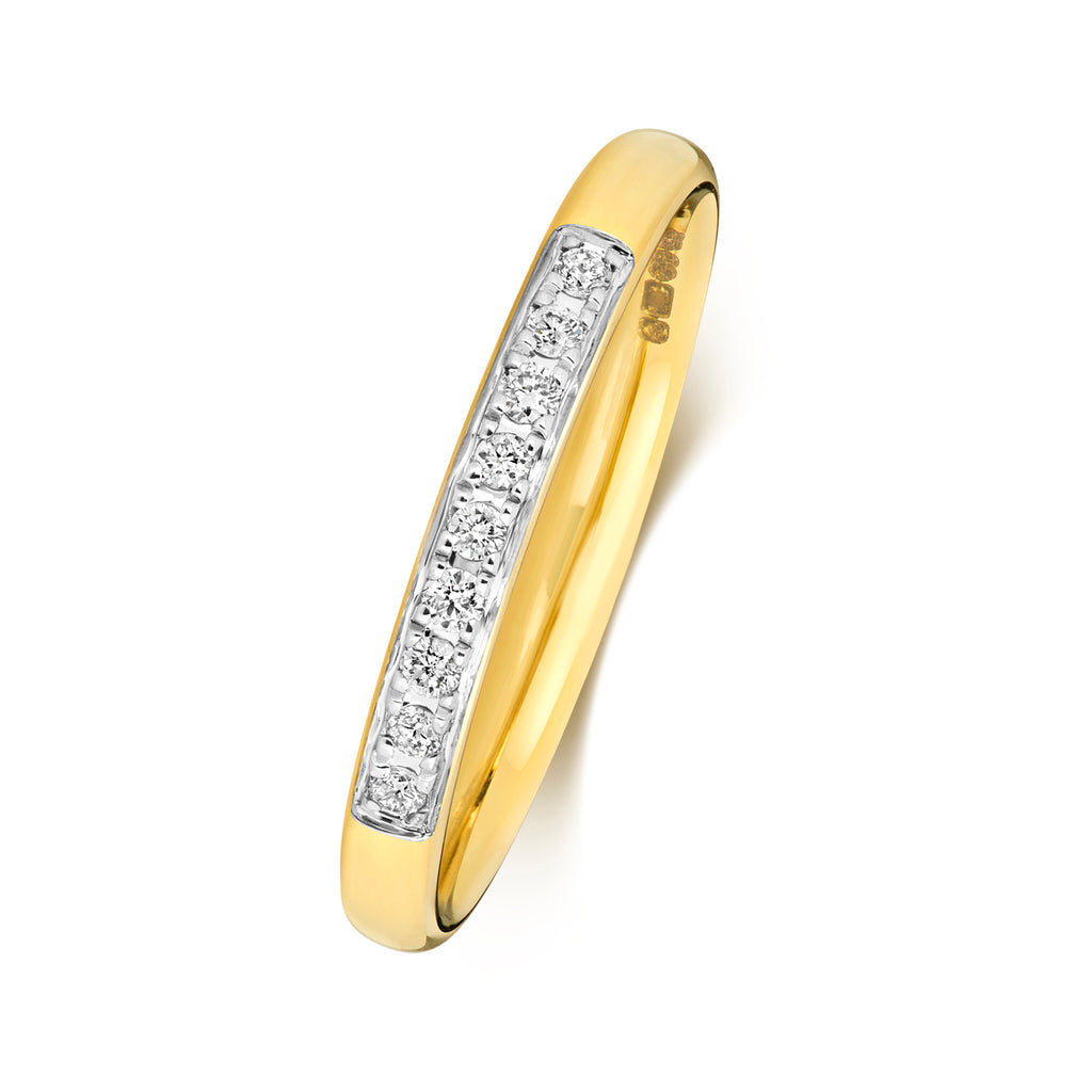 9ct Yellow Gold Diamond Eternity Ring