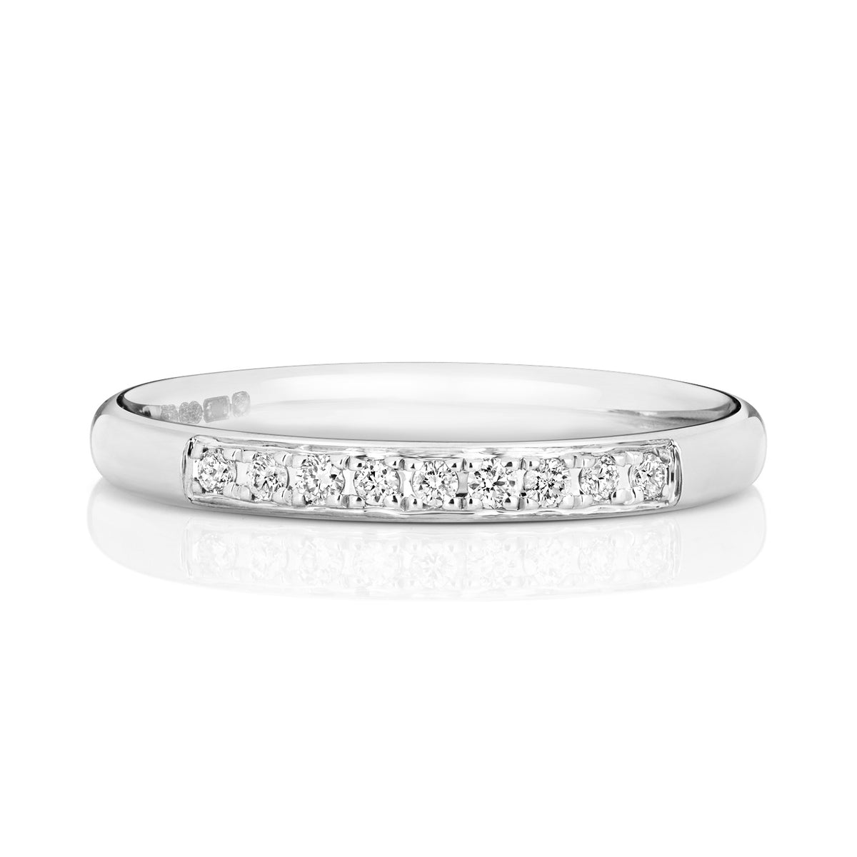 9ct White Gold Diamond Eternity Ring