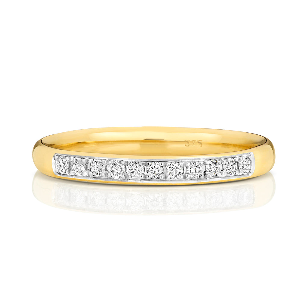 9ct Yellow Gold Diamond Eternity Ring