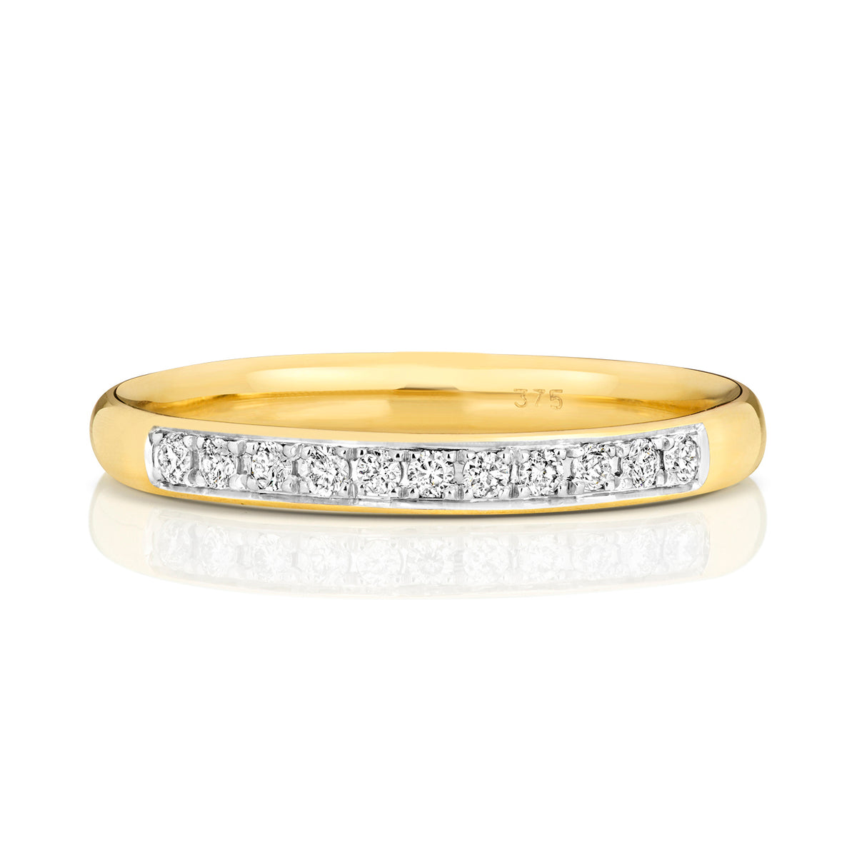 9ct Yellow Gold Diamond Eternity Ring