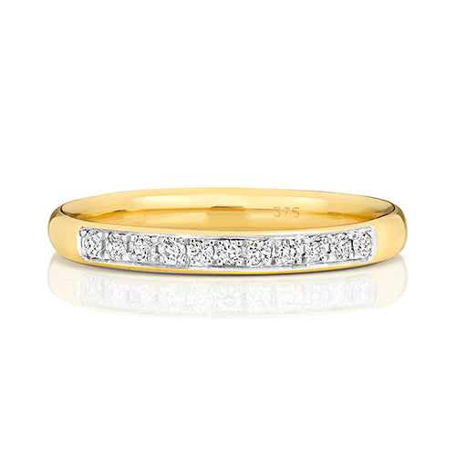 9ct Yellow Gold Diamond Eternity Ring