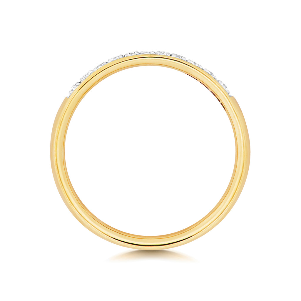 9ct Yellow Gold Diamond Eternity Ring