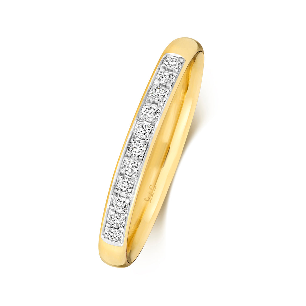9ct Yellow Gold Diamond Eternity Ring