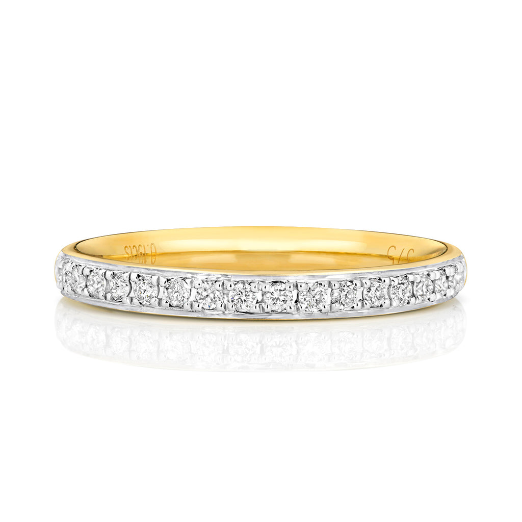 9ct Yellow Gold Diamond Eternity Ring