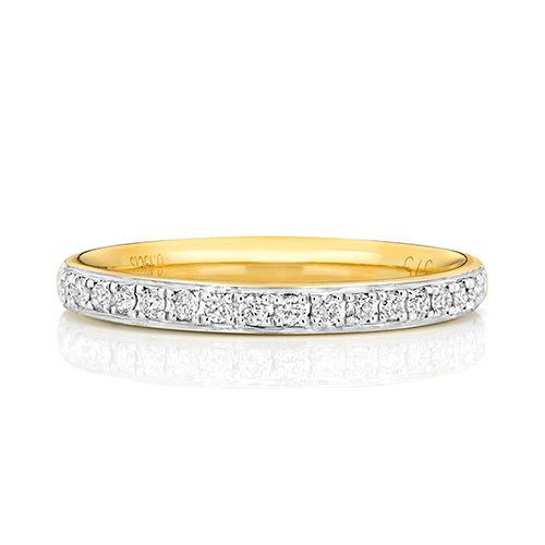 9ct Yellow Gold Diamond Eternity Ring