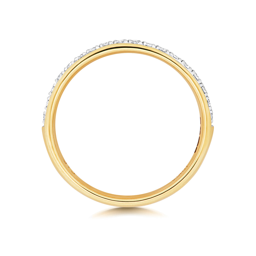 9ct Yellow Gold Diamond Eternity Ring