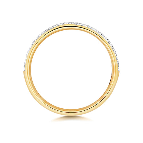 9ct Yellow Gold Diamond Eternity Ring