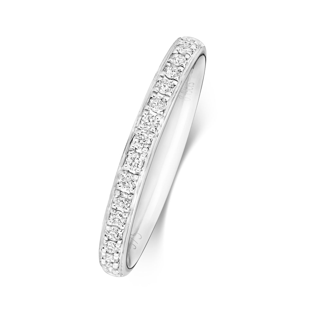 9ct White Gold Diamond Eternity Ring