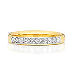 9ct Yellow Gold Diamond Eternity Ring