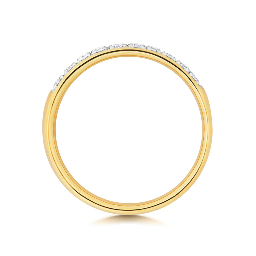 9ct Yellow Gold Diamond Eternity Ring