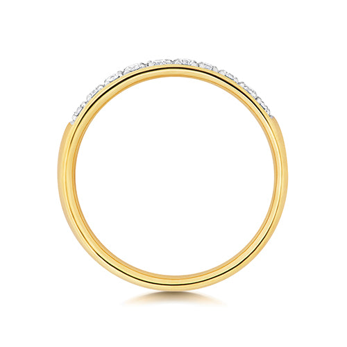 9ct Yellow Gold Diamond Eternity Ring