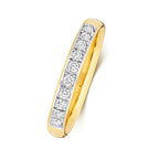 9ct Yellow Gold Diamond Eternity Ring
