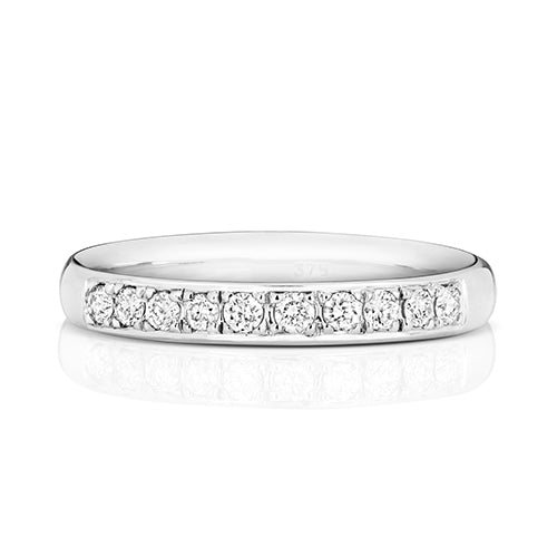 9ct White Gold Diamond Eternity Ring