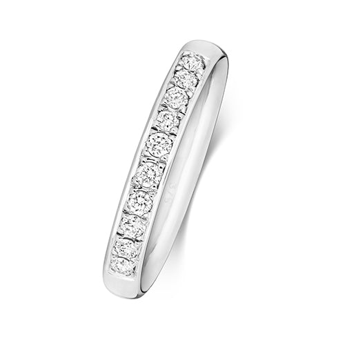 9ct White Gold Diamond Eternity Ring