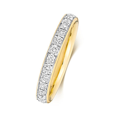 9ct Yellow Gold Diamond Eternity Ring