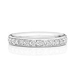 9ct White Gold Diamond Eternity Ring