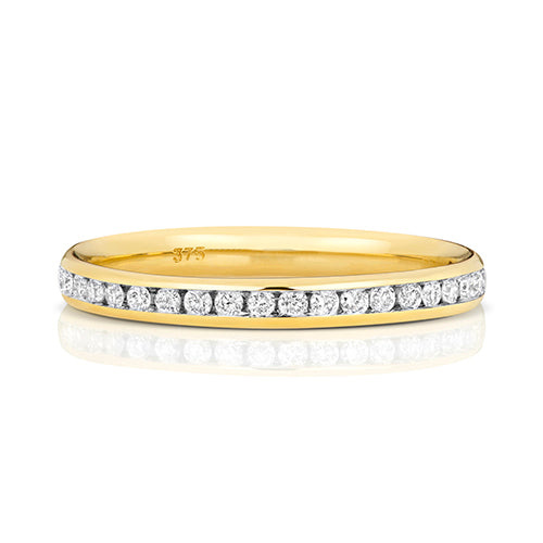 9ct Yellow Gold Diamond Eternity Ring