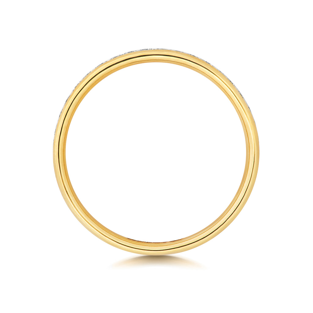 9ct Yellow Gold Diamond Eternity Ring