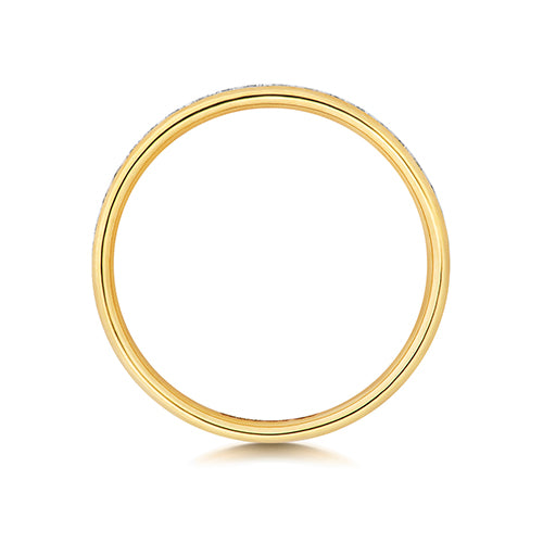 9ct Yellow Gold Diamond Eternity Ring