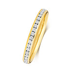 9ct Yellow Gold Diamond Eternity Ring