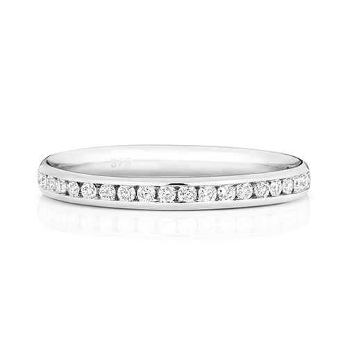 9ct White Gold Diamond Eternity Ring